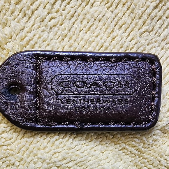 Coach 1941 Leather ware  Brown Leather Hang Tag - Picture 1 of 8